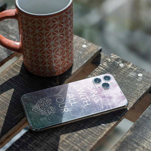 Sing With All Your Heart iPhone 11 Pro Skin